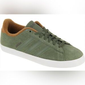 adidas Derby St Suede Sneaker — Olive Green with White Sole